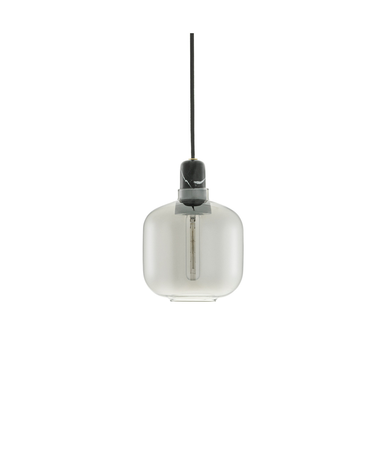 Image of Amp Pendelleuchte Small Rauch/Schwarz - Normann Copenhagen bei Lampenmeister.ch